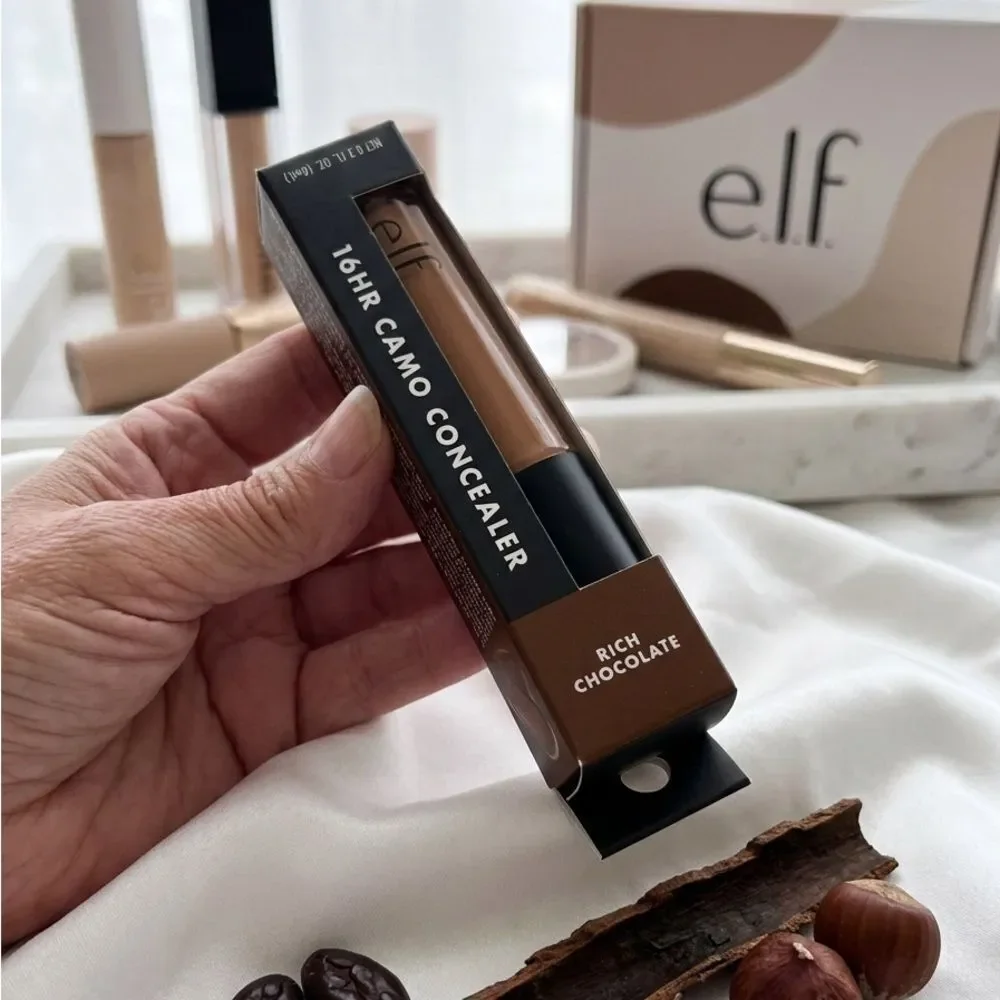 Lot of 4) e.l.f. 16HR Camo Concealer Matte Rich Cocoa 0.2 Fl Oz NWT